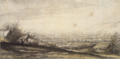 Omfattende landskap med hytte og storfe, slutten av 1600-tallet av Aelbert Cuyp