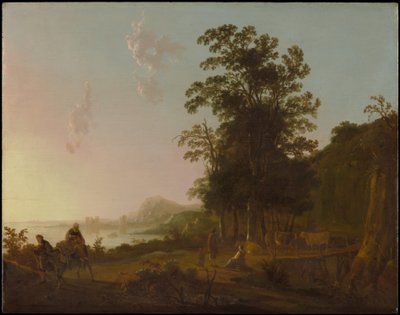 Landskap med flukten til Egypt av Aelbert Cuyp