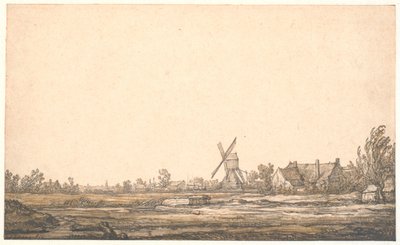 Landskap med mølle av Aelbert Cuyp