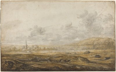 Panoramalandskap langs Rhinen av Aelbert Cuyp