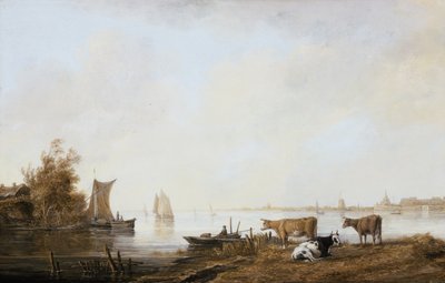 Utsikt over Maas nær Dordrecht av Aelbert Cuyp