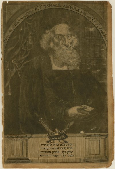 Portrett av Isaac Aboab da Fonseca 1605-1693, 1681. av Aernout Naghtegael