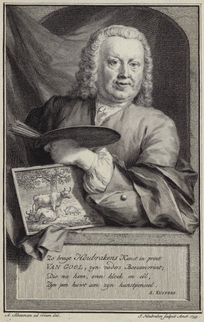 Portrett av Jan van Gool av Aert Schouman