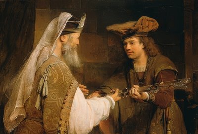 Ahimelek gir David Goliats sverd. 1680-tallet av Aernt de Gelder