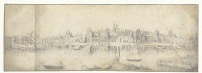 Utsikt over Gouda av Aert van Waes