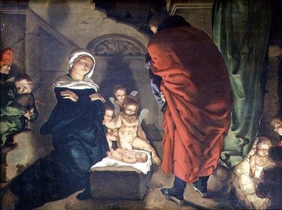 Nativity (olje på lerret) av Aertgen Claesz van Leyden
