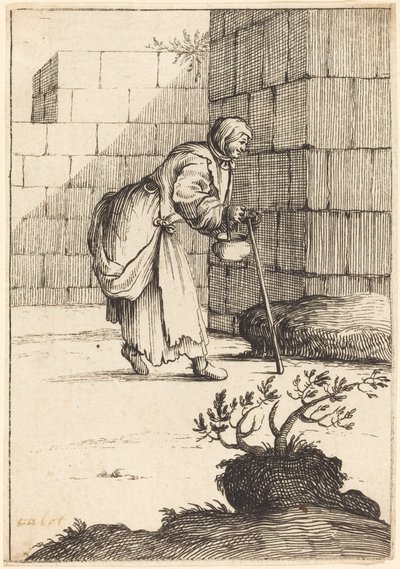 Tiggerkvinne av After Jacques Callot