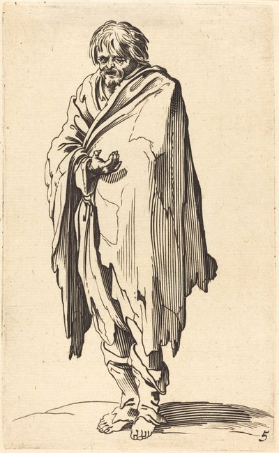 Tigger med bare hode og føtter av After Jacques Callot