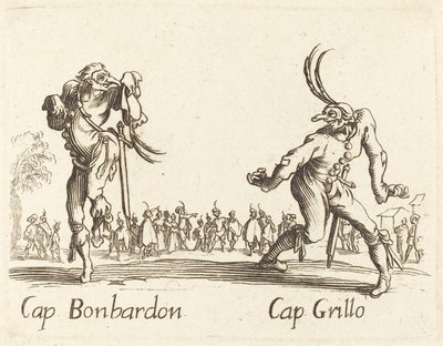 Kap. Bonbardon og Cap. Siriss av After Jacques Callot