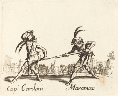 kap. Cardoni og Maramao av After Jacques Callot