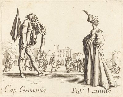 Cap. Seremoni og Siga. Lavinia av After Jacques Callot