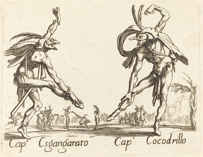 ingen Sgangherato og Cap. krokodille av After Jacques Callot
