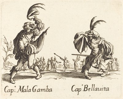Cap. Mala Gamba og Cap. Bellavita av After Jacques Callot