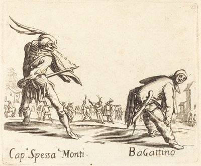 Cap. Spessa Monti og Bagattino av After Jacques Callot
