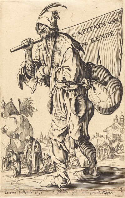 Kaptein for baronene av After Jacques Callot