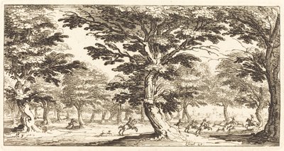 Landskap av After Jacques Callot