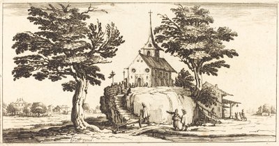 Landskap av After Jacques Callot