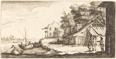 Elvebredden av After Jacques Callot