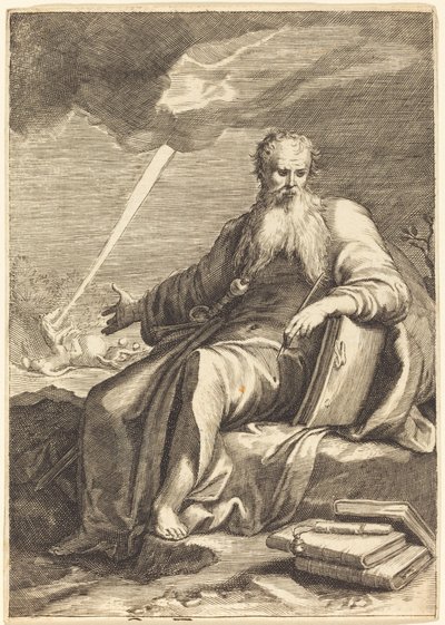 Saint Paul, sittende av After Jacques Callot