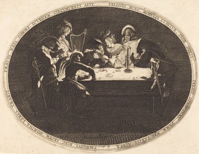 Kortspillerne av After Jacques Callot