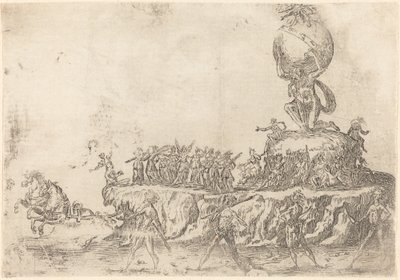 Solens flyte av After Jacques Callot