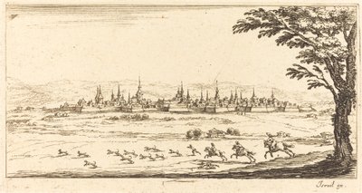 Utsikt over Nancy av After Jacques Callot