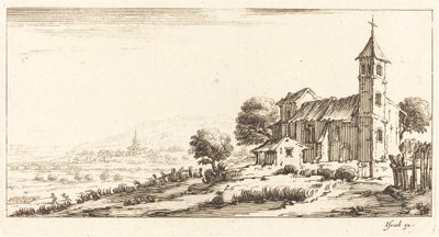 Landsbykirke av After Jacques Callot