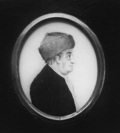 Plakettportrett av Benjamin Franklin, 1776-1883. av After Jean Baptiste Nini