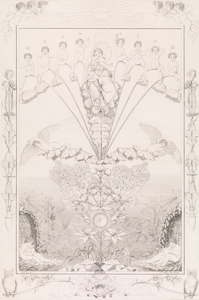 Night, fra serien The Times of the Day, 1807. av After Philipp Otto Runge
