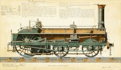 Høyhastighetslokomotiv, 1864 av Agapele Jemeppes