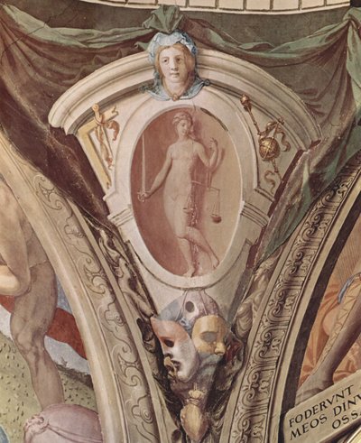 Allegorier av kardinaldydene. Fresker i kapellet til Eleonora Da Toledo av Agnolo Bronzino