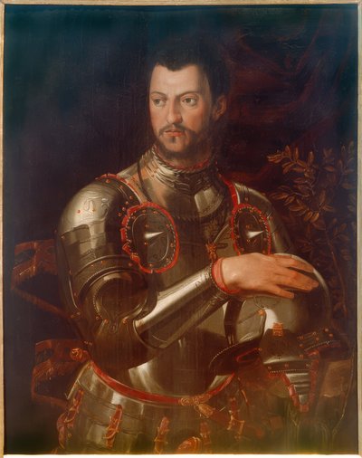 Portrett av hertug Cosimo I i rustning av Agnolo Bronzino