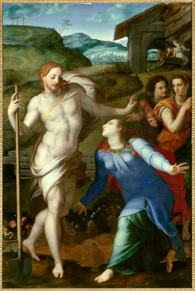 Kristus viser seg som gartner for Maria Magdalena av Agnolo Bronzino