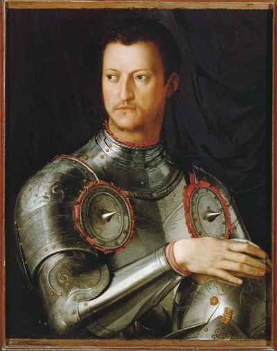 Storhertug Cosimo I Medici (maleri på tre) av Agnolo di Cosimo Bronzino