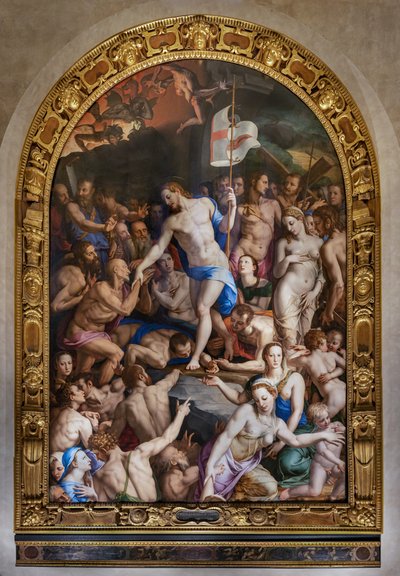 Medici Chapel: Descent of Christ to the Limbo av Agnolo Bronzino