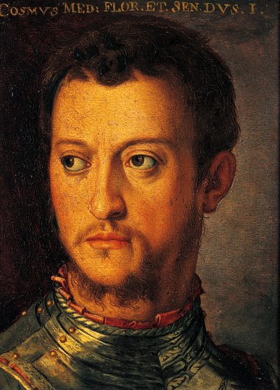 Portrett av Cosimo I de Medici, av Agnolo Bronzino, maleri av Agnolo Bronzino