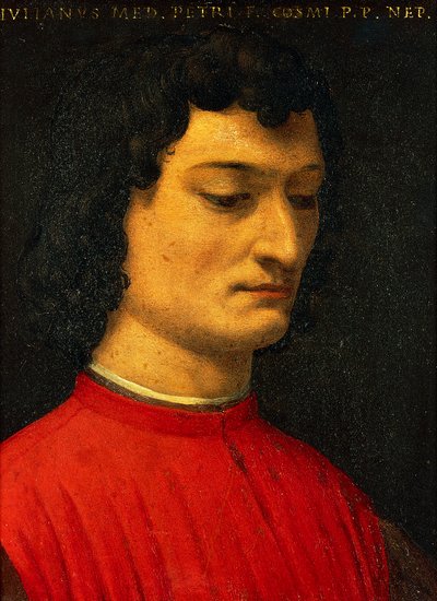 Portrett av Giuliano de Medici, av Agnolo Bronzino, maleri av Agnolo Bronzino