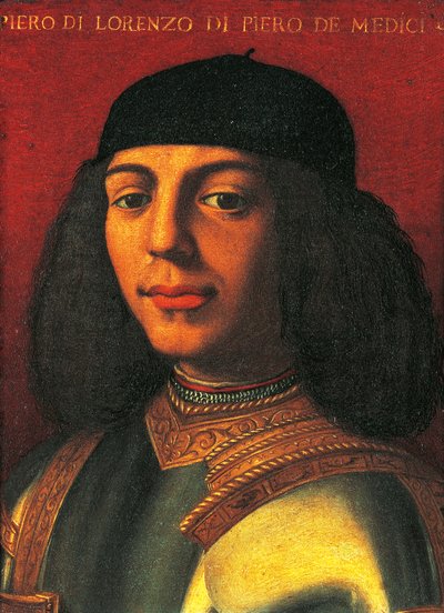 Portrett av Piero de Medici, også kjent som Piero den uheldige (Firenze av Agnolo Bronzino