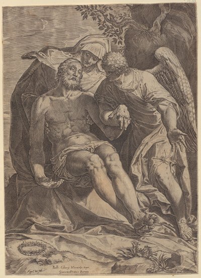 Kristi klagesang [Pietà] av Agostino Carracci