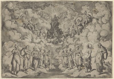 Harmoni av kulene av Agostino Carracci