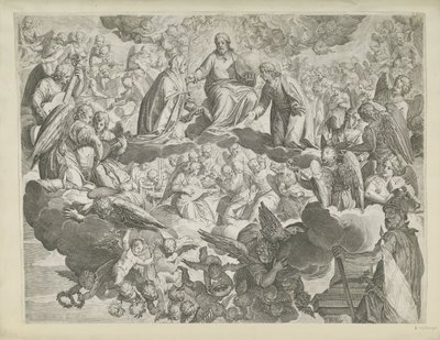 The Martyrium of Saint Justina of Padua (øvre halvdel) av Agostino Carracci