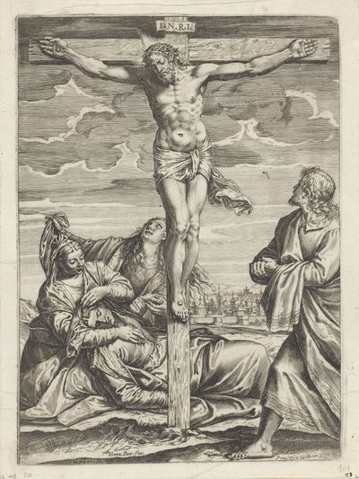 Kristi korsfestelse av Agostino Carracci