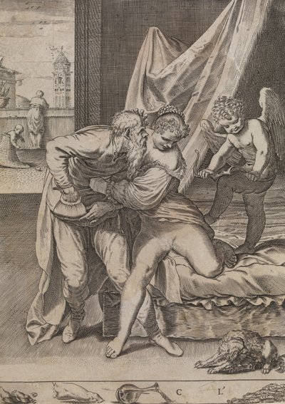 Alt vinner gull, ca. 1590-95. av Agostino Carracci