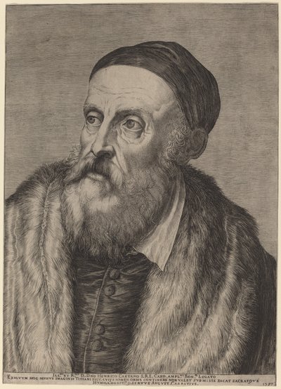 Titian av Agostino Carracci after Titian