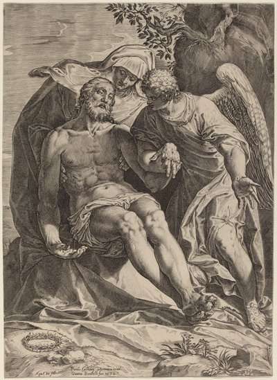 Medfølelse av Agostino Carracci after Veronese