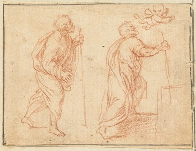 En apostel ledet av en engel av Agostino Masucci