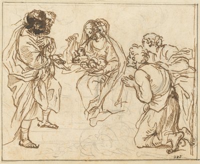 Hyrdenes tilbedelse av Agostino Masucci