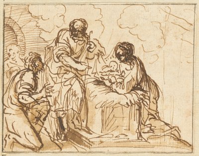 Hyrdenes tilbedelse av Agostino Masucci