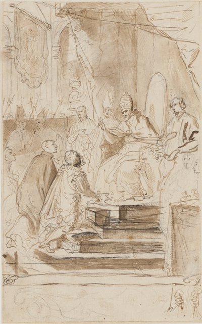Kanoniseringen av St Ignatius av Loyola av Agostino Masucci