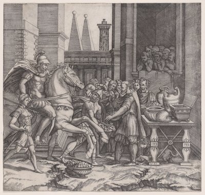 Camillus, datert 1531. av Agostino Veneziano